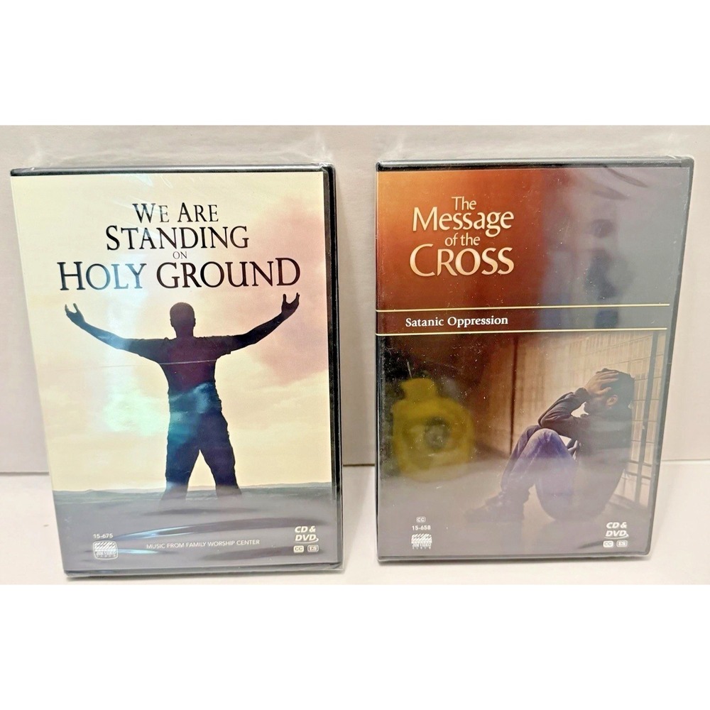 Jimmy Swaggart 2 DVD CD Lot Message of Cross Holy Ground SEALED Christian Gospel